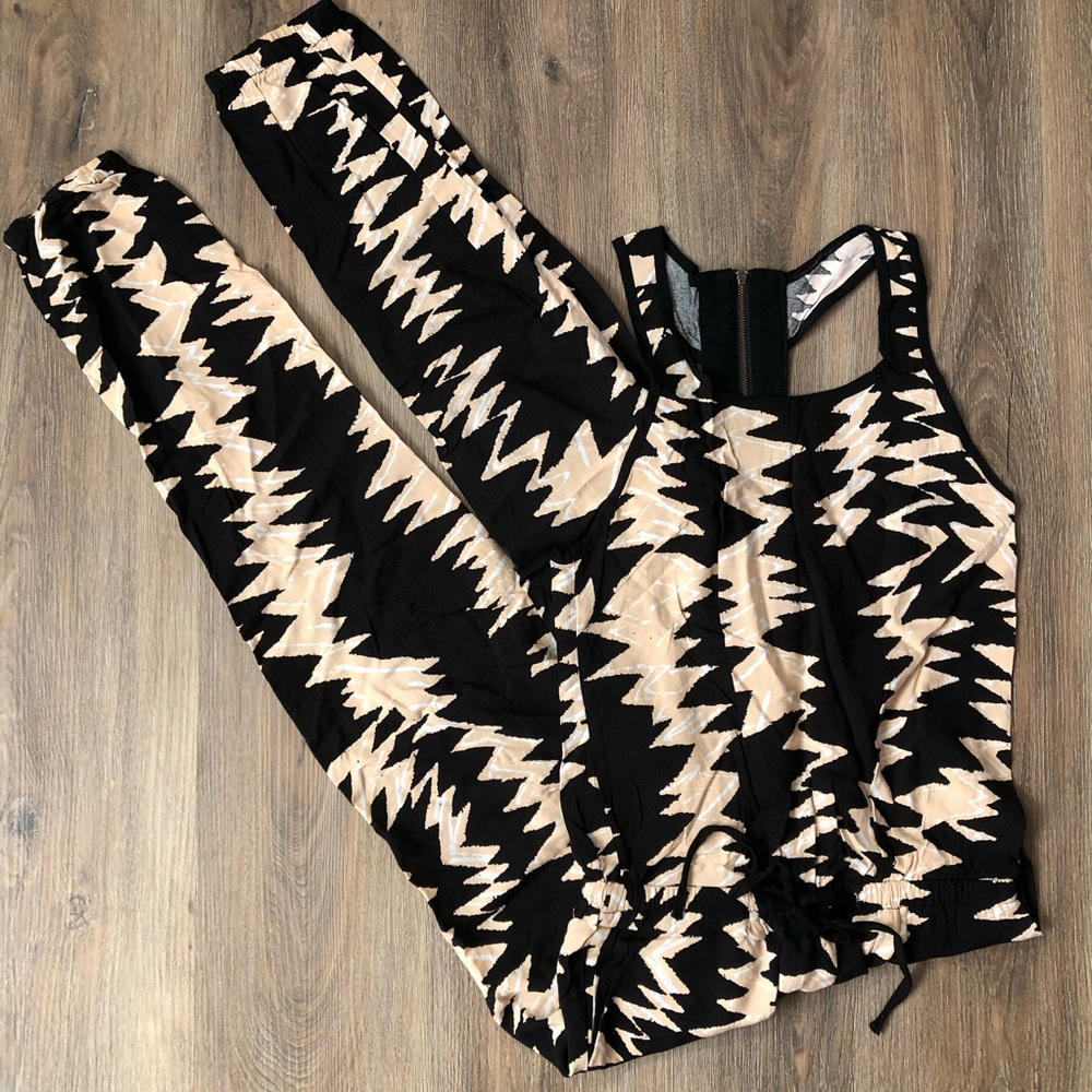 Vintage Patterned Jumpsuit